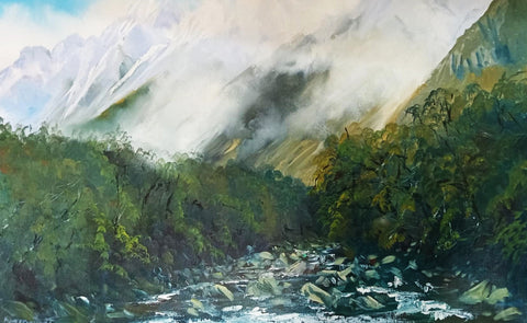 Deborah Lambert-Darren Mountain from Tutoko River.