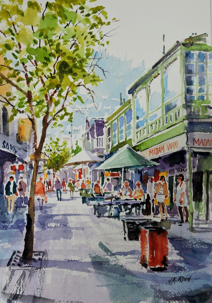 Keith Reed-Outside Madamm Woo, The Mall, Queenstown.
