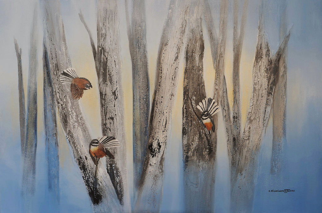 Clare Riddington Jones-South Island Fantails
