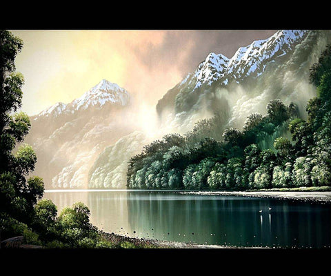 Richard Wilson-Tranquil Waters Haast River.