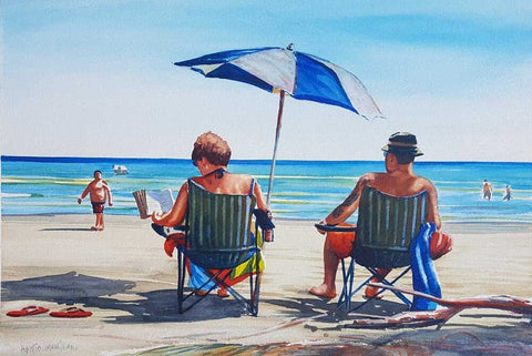Kelvin McMillan-Pohara Beach. Original Watercolour.