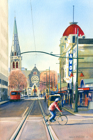 Kelvin McMillan-Afternoon light Worchester Blvd, Limited edition hand signed giclee print