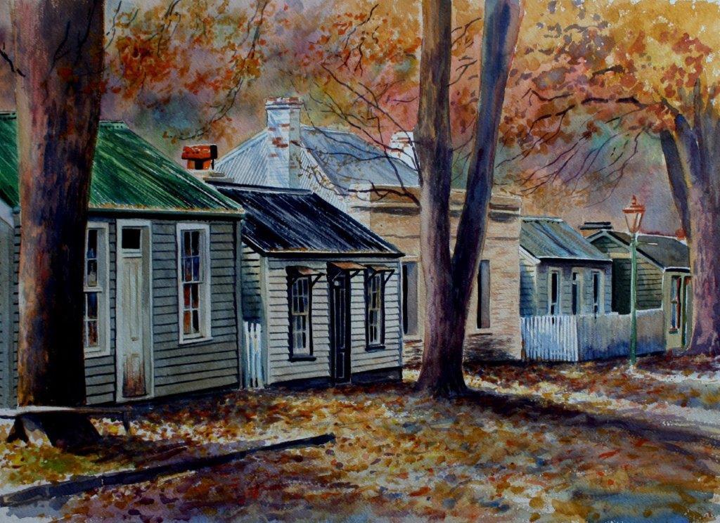 Kelvin McMillan-Late Autumn Hues Arrowtown. limited edition signed giclee prints