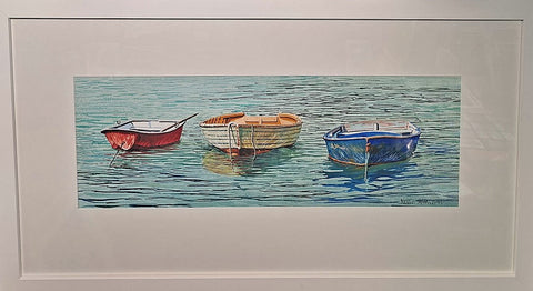 Kelvin McMillan-The Fisherman original watercolour