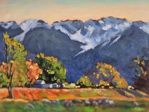 Jane McIntosh 'Glenorchy-Routeburn Road looking to the Humboldt Range'