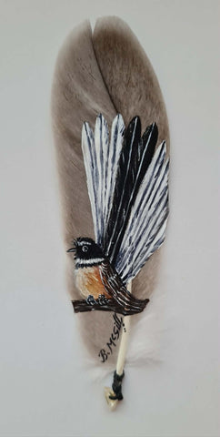 Beth McGill- Fantail on a branch without leaves