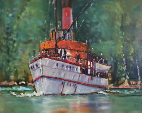Jane McIntosh-'Earnslaw,Lake Wakatipu