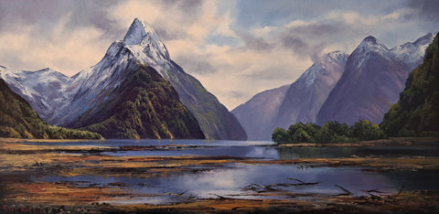 Tony Roche- Foreshore of Mitre Peak.