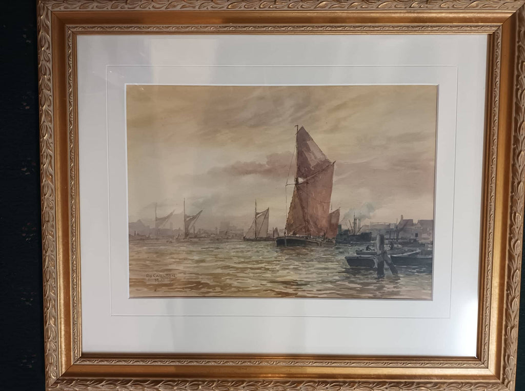 Rix Carlton 1890-1962-Old Sailing ships