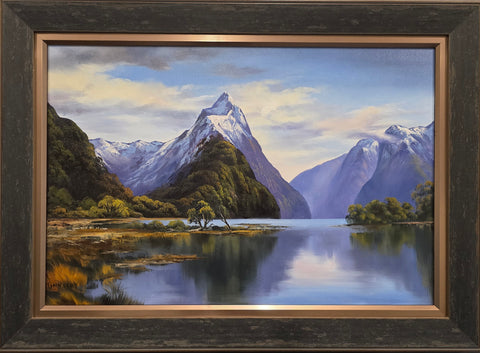 Tony Roche-#386 Mitre Peak reflection by the foreshore