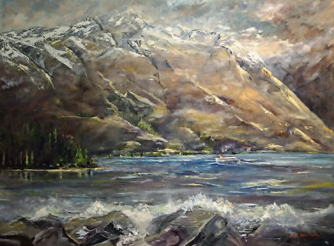 Tanya Celine Walker- T.S.S Earnslaw beneath Cecil Peak