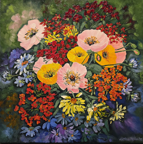 Alethea Roche- #394 Poppy bouquet