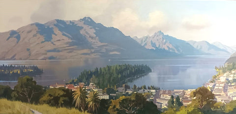 Simon Williams-Queenstown and Lake Wakatipu from Queenstown Hill
