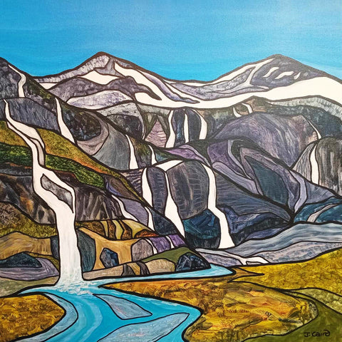 Miranda J Caird-Earnslaw Burn: A paradise of hanging glaciers and waterfalls