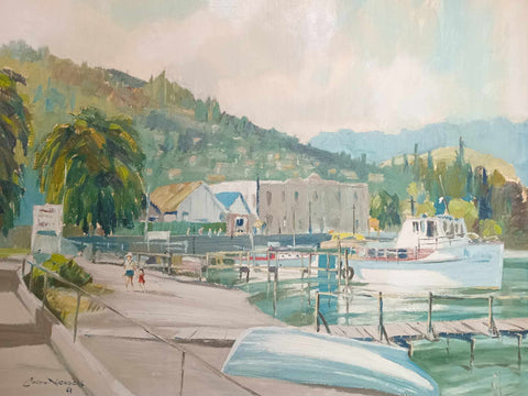 Colyn&nbsp;Nicholls-Queenstown Waterfront 1963