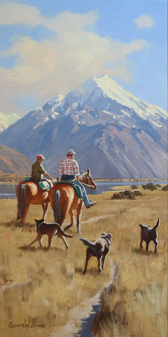 Simon Williams-Sheep Drove at Mt Cook