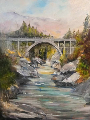 Tanya C Walker-The Shotover River-Edith Cavell Bridge.