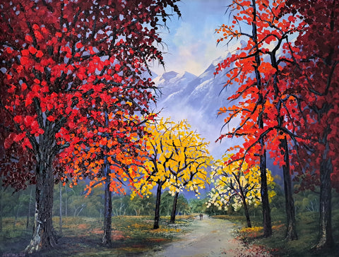 Alethea Roche-Pacing through Autumn's paint brush
