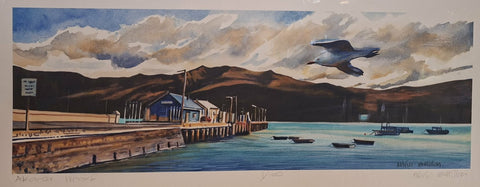 Kelvin McMillan-Akoroa Wharf LE Print 1/100