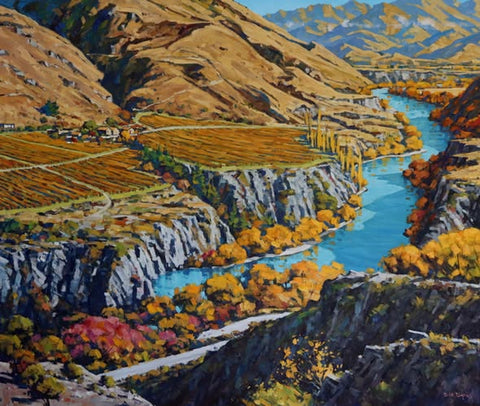 Bill Burke-View Towards Chard Farm Winery, Queenstown