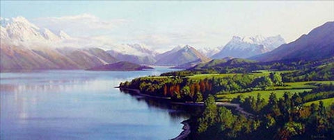 Graham Brinsley-From Bennetts Bluff with lake Wakatipu