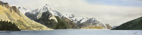 Rex Mills-Afternoon Light Queenstown .