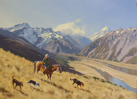 Simon Williams-Above the Tasman Valley, Mt Cook .