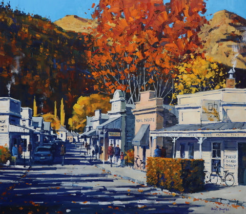 Bill Burke-Arrowtown Main Street. Autumn