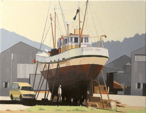 John Gillies-Bottoms Up. Nelson Boatyard.