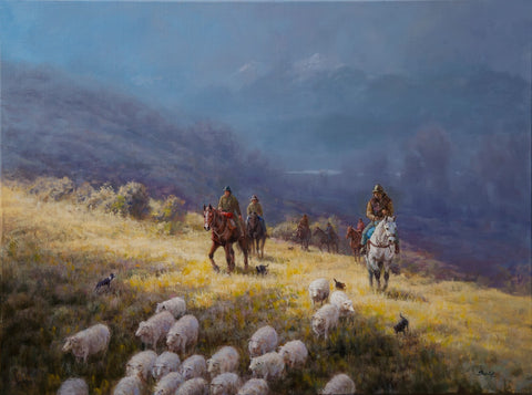 Ben Ho-Mustering Rees Valley, Glenorchy.