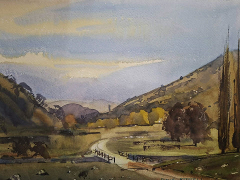 David Attwell-Cardrona Watercolour Plein Air.