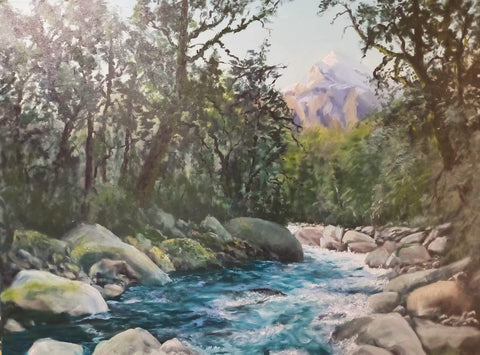 Deborah Lambert-Jean Batten Creek from Marion Creek, Hollyford
