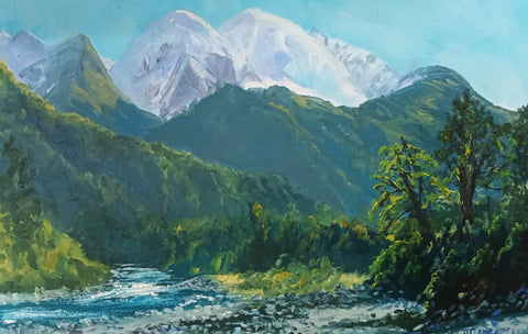 Deborah Lambert-Mt Gifford,Hollyford River.