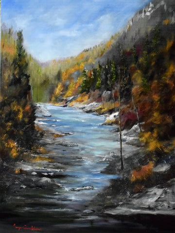 Tanya Celine Walker-Autumn Light on the Arrow River