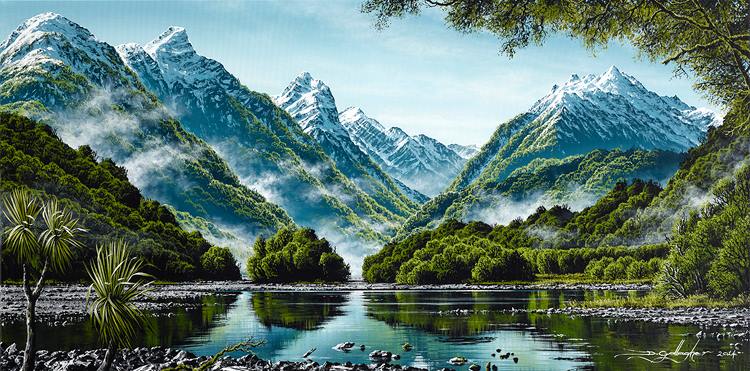 Dale Gallagher-Dart River, Glenorchy-Giclee Print,