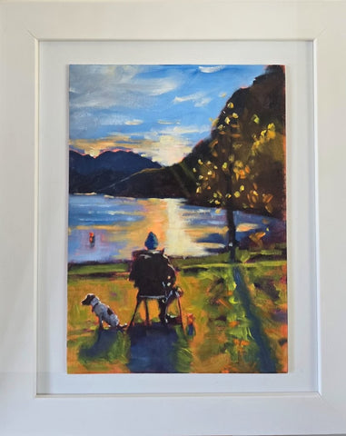 Jane McIntosh- Early Morning Coffee.. Glendu Bay ,Wanaka.