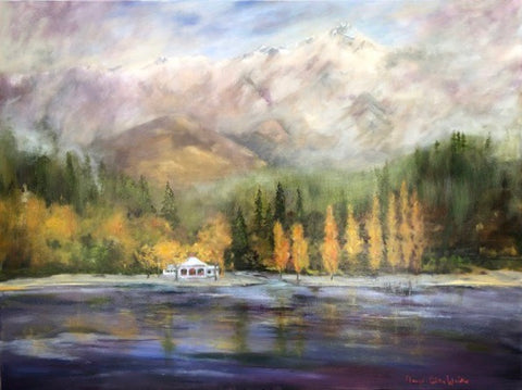 Tanya-Celine Walker-’The Queenstown Bathouse in Autumn”