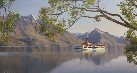 Simon Williams-Earnslaw sailing under Cecil Peak