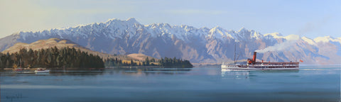 Simon Williams-T.S.S Earnslaw sailing under the Remarkables.