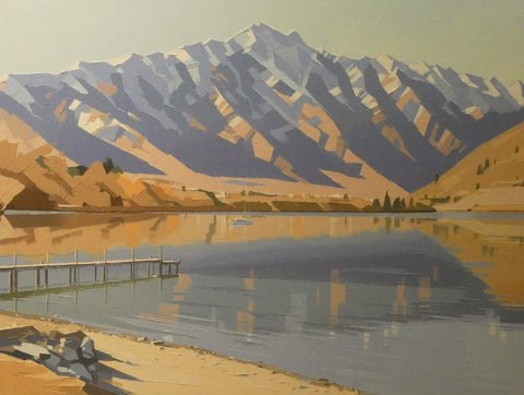 John Gillies- The Remarkables with Lake Wakatipu, Frankton.