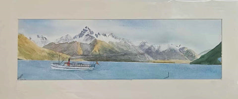 Rex Mills- Lake Wakatipu with Walter Peak.