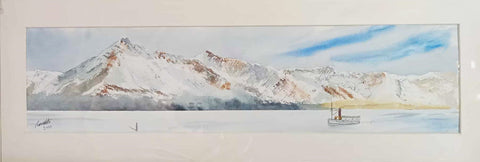 Rex Mills-Winter over Lake Wakatipu