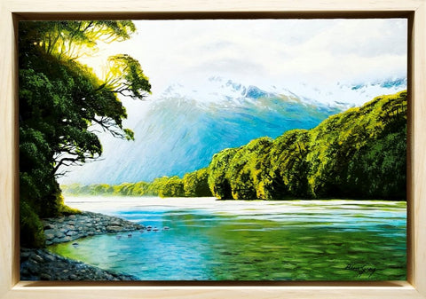 Blair Greig-Radiant skies, Hollyford river