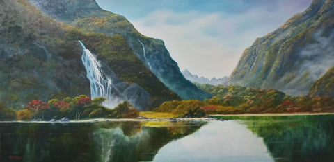 Ruth Reid-Bowen Falls Milford Sound