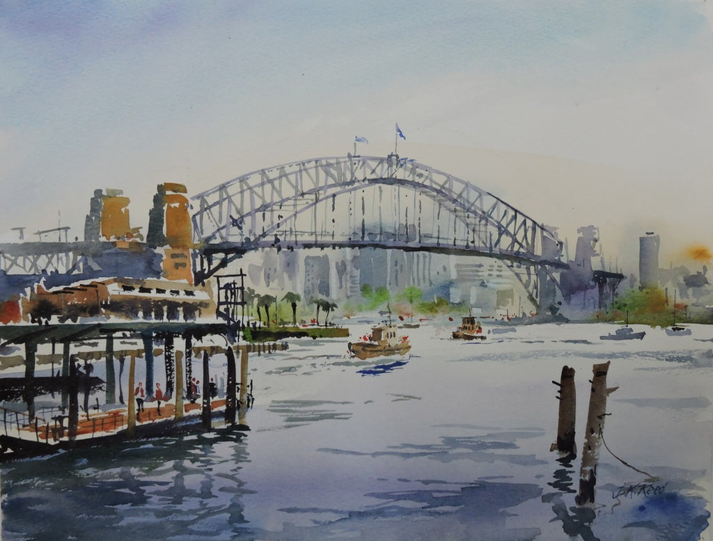 Keith Reed-Sydney Harbour - Central Art Gallery Queenstown