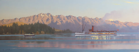 Simon Williams-Lake Wakatipu and The Earnslaw Dusk