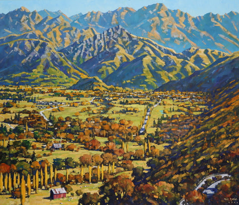 Bill Burke-"View Towards Arrowtown from the Crown Range",