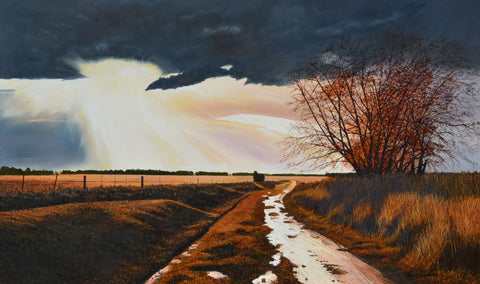 Brian McCracken-Winter Rain, Canterbury Plains