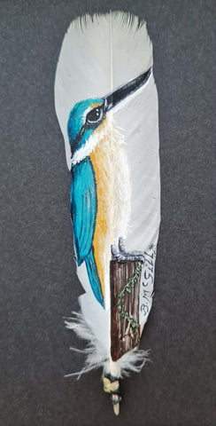 Beth McGill-Kingfisher-Kotare (looking right)