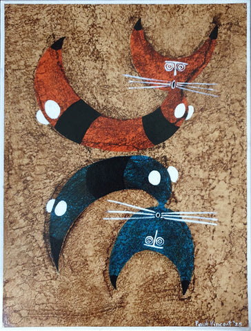 Paul Vincent-Cats Mirrowing